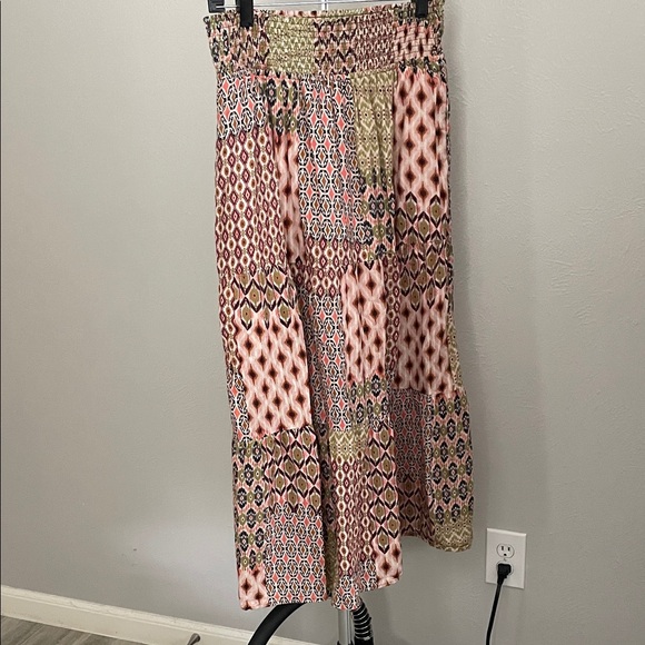 Liverpool Multicolor Patchwork Midi Skirt - Picture 1 of 7